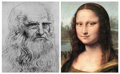 A pikturoi Leonardo veten si 