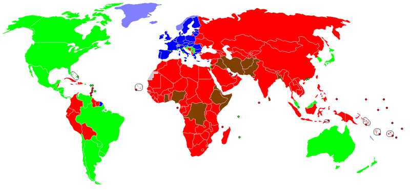 Vendet qe mund te vizitohen me nje vize Schengen