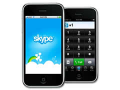 Ne lufte me 'Skype' e iPhone