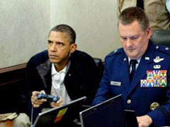 Vrasja e Bin Laden, Obama luan me Playstation 