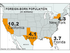 Amerikanet e lindur jashte, 40 milione vete