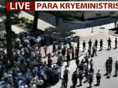  PD ne proteste perpara Kryeministrise